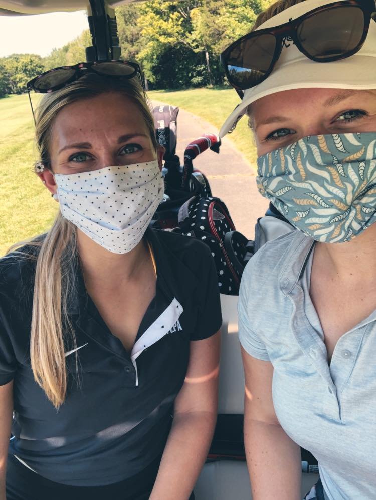masked golfers
