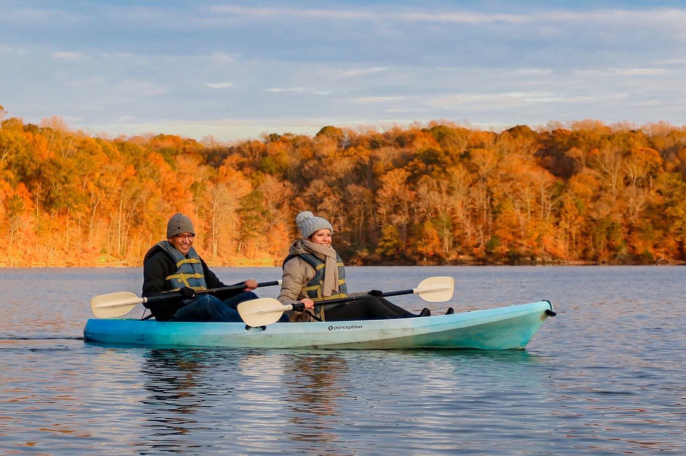 fall colors kayak