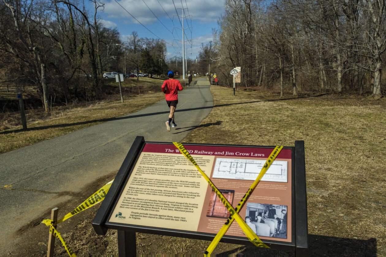 Bluemont Junction Park Sign