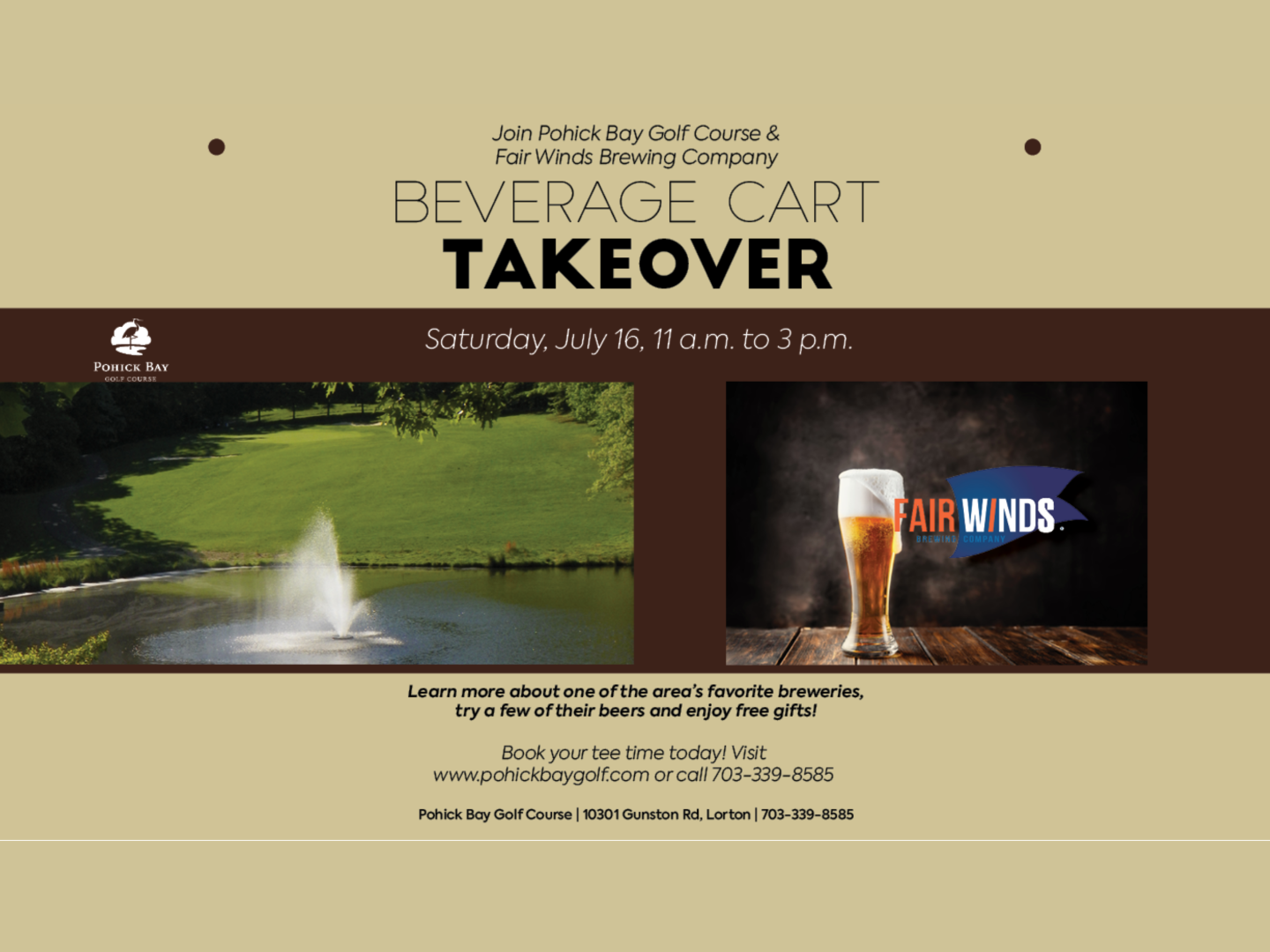 Beverage Cart Takeover July