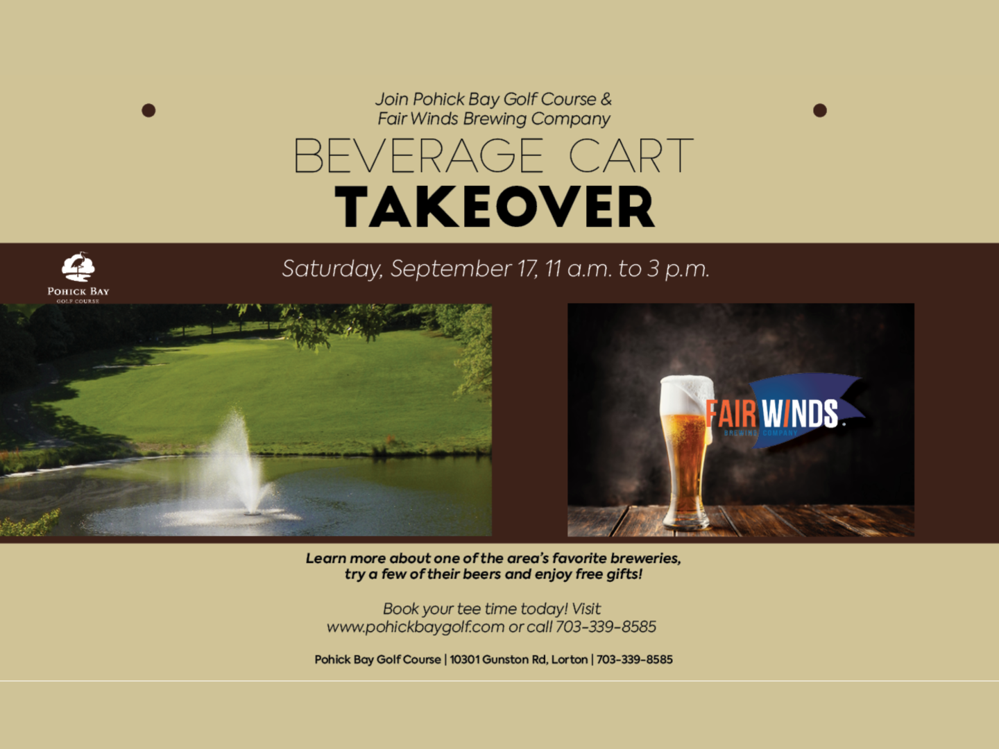 Beverage Cart Takeover September