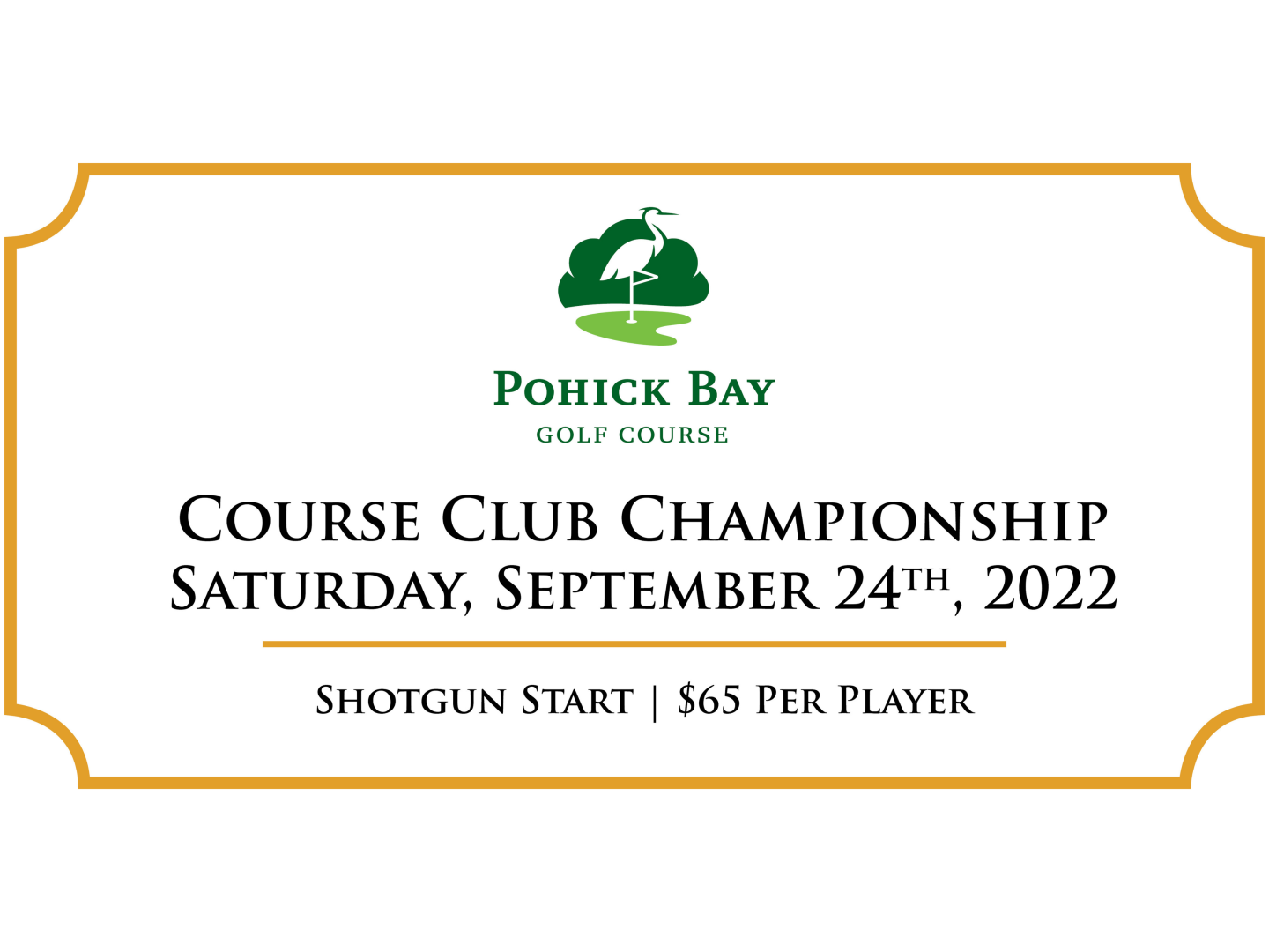 Pohick Bay Golf Course Club Championship