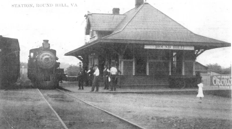 W&OD Railroad historic photo Stauton station