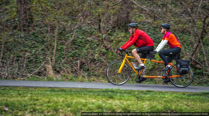 Bicyclists on W&OD Trail