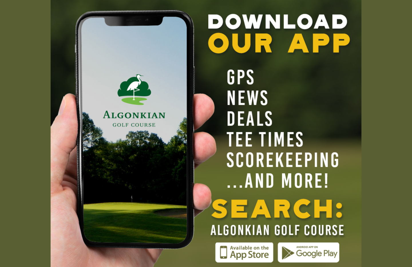 Algonkian Golf Course App