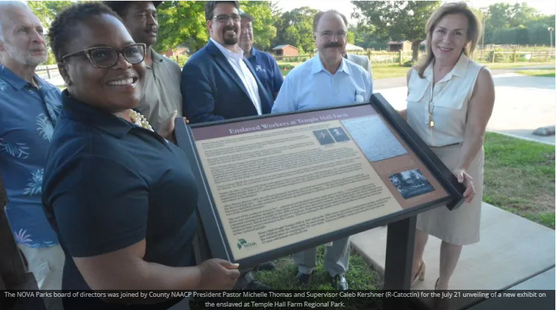 Sign Unveiling at Temple Hall Farm