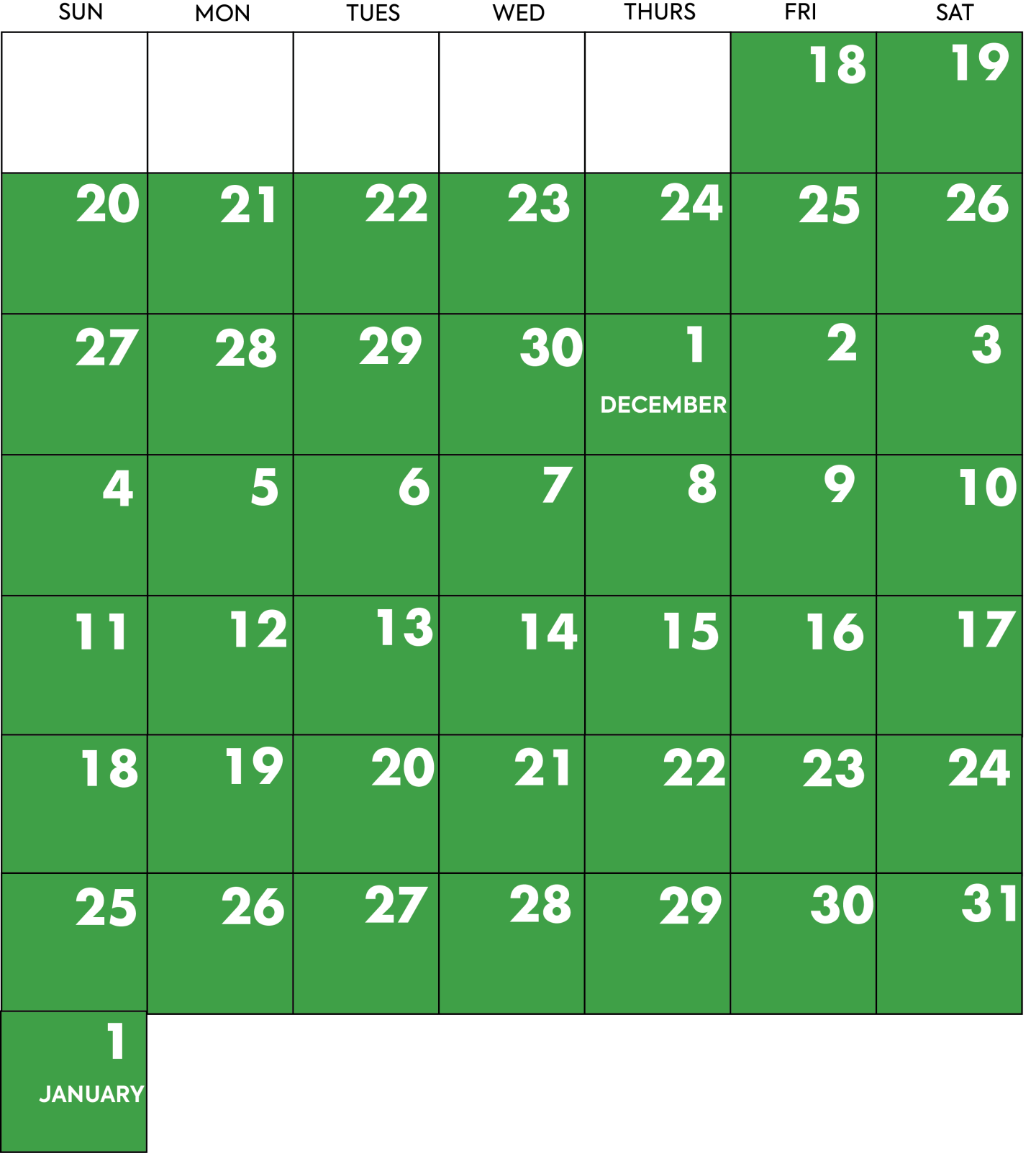 2022 Ice & Lights Calendar
