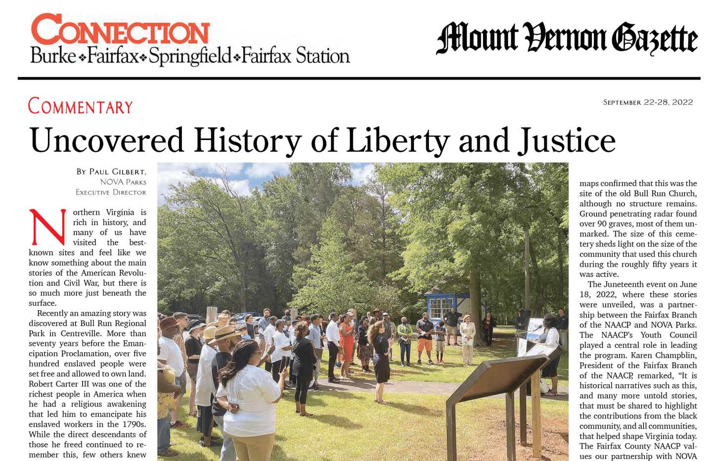 Uncovered History Connection Article