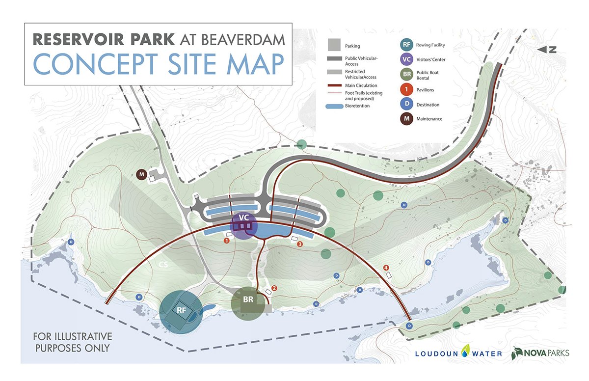 Reservoir Park at Beaverdam Concept Site Map