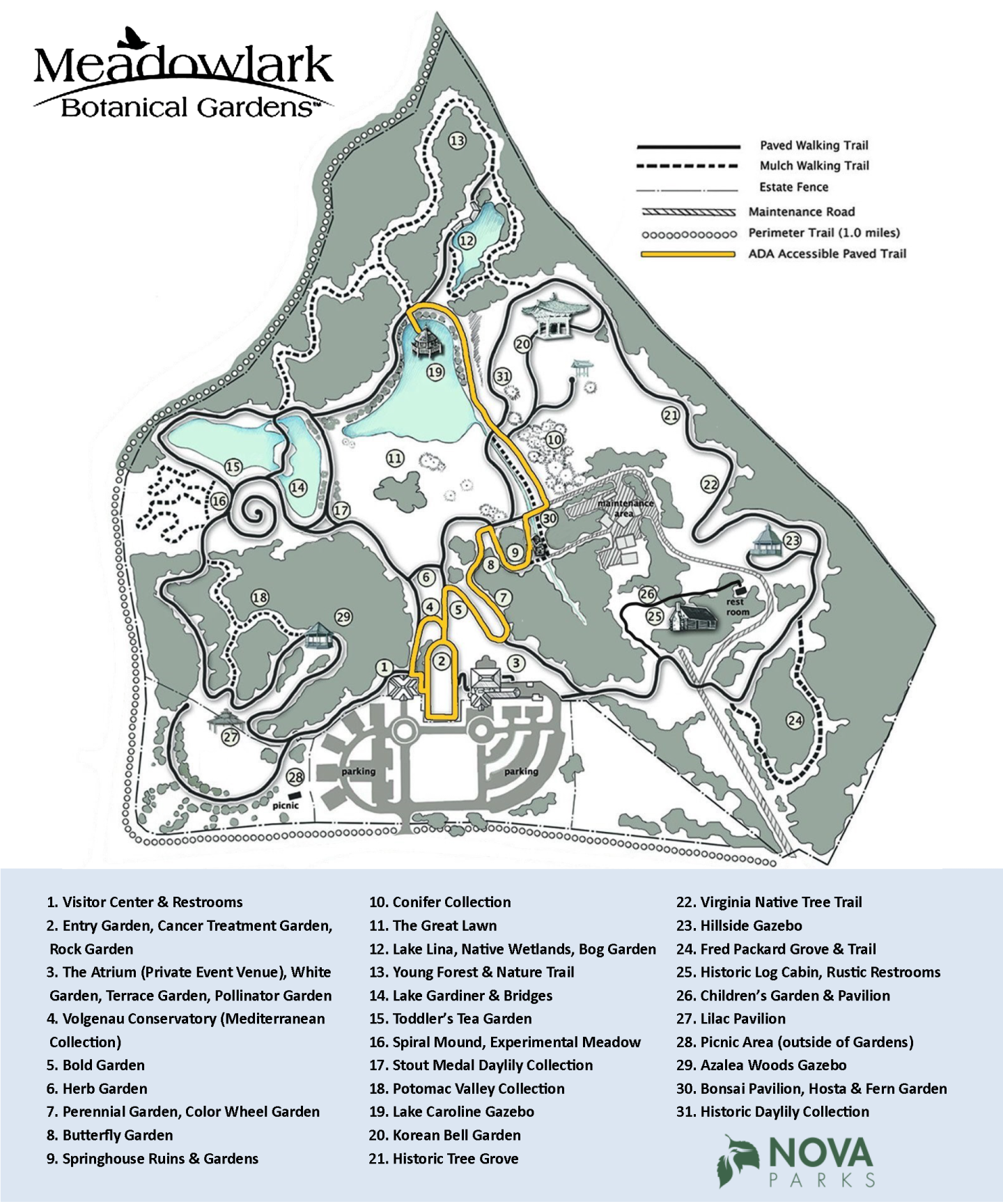 Meadowlark Botanical Gardens Nova Parks