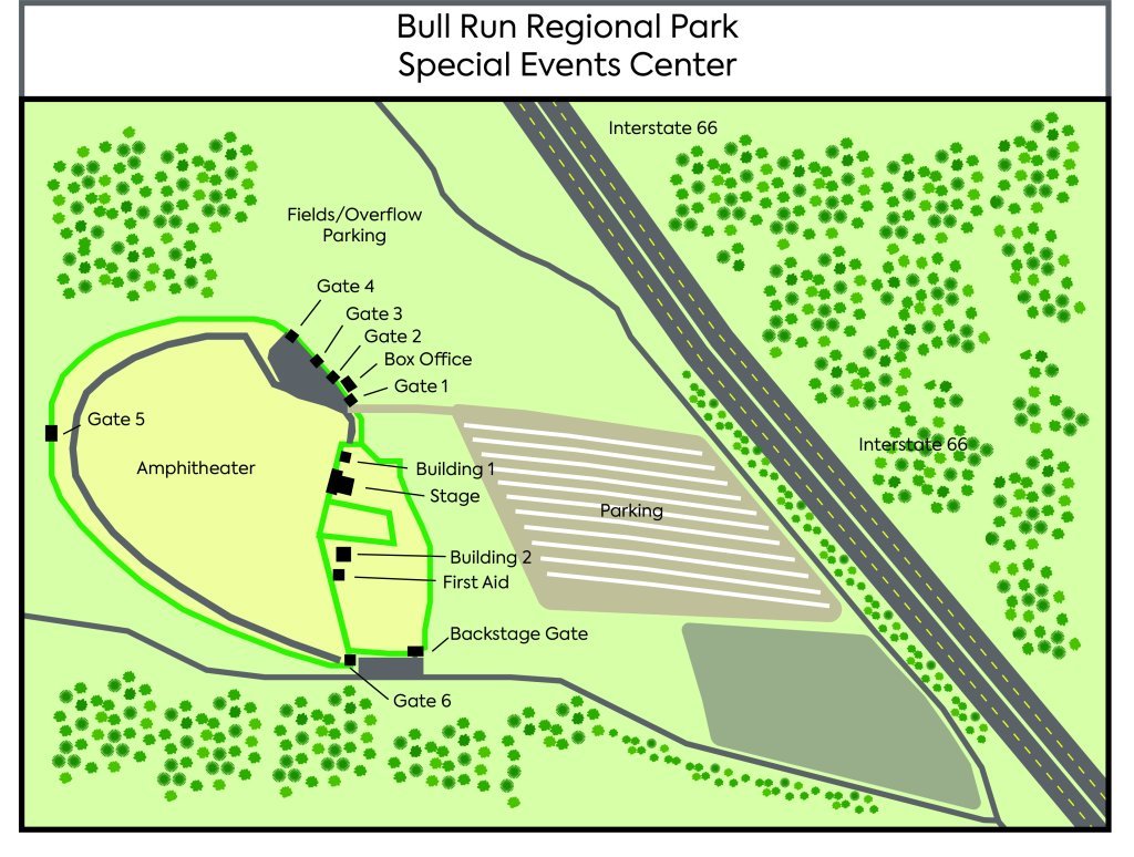 Bull Run Special Events Center map