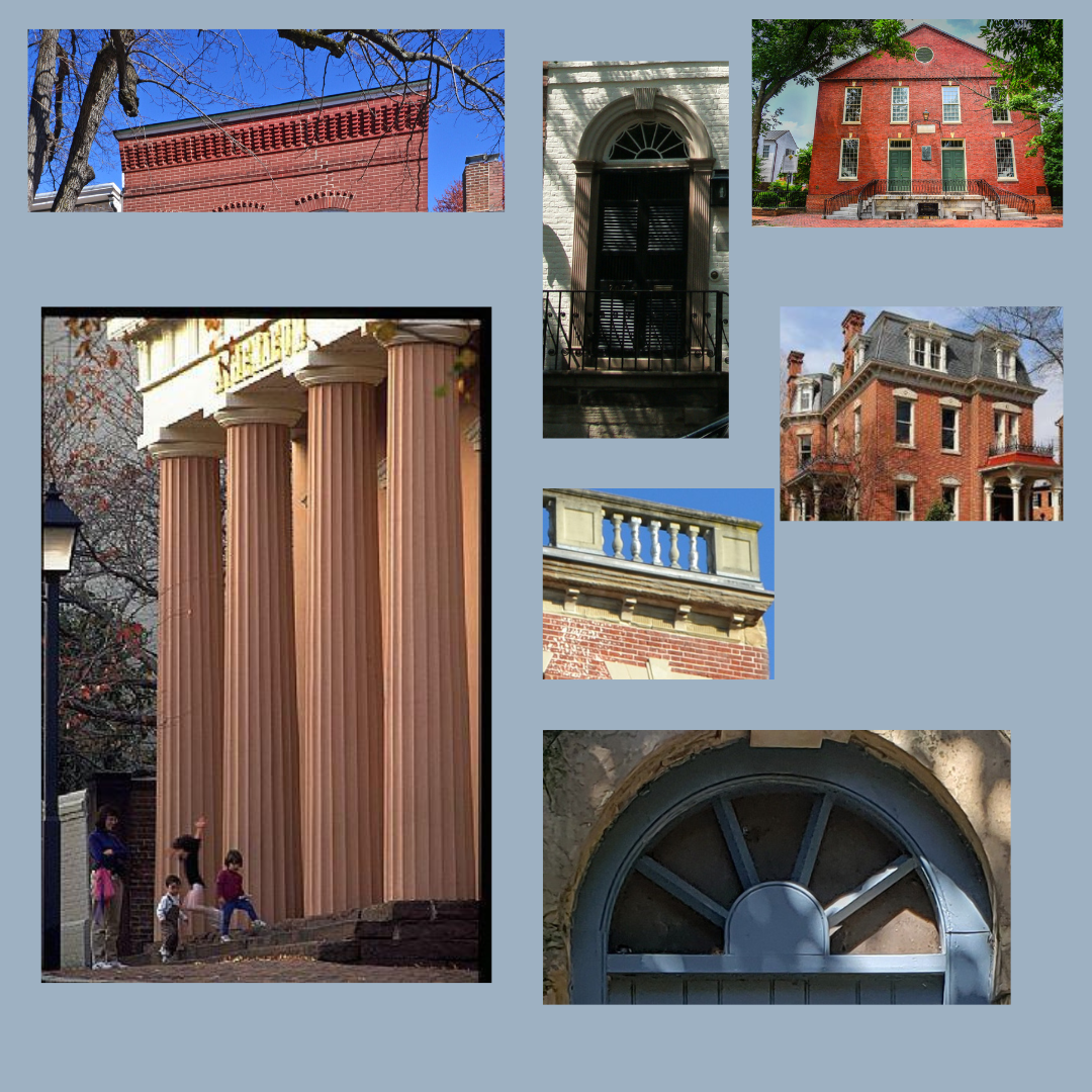 Image of different Alexandria architecture features