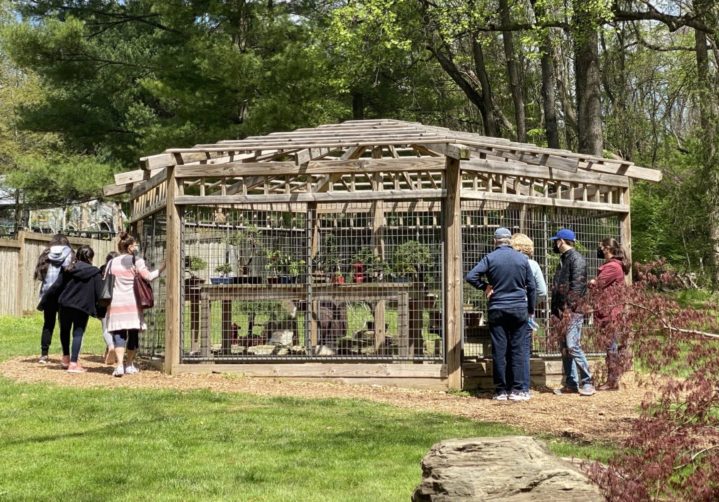 Bonsai pavilion at Meadowlark Botanical Gardens