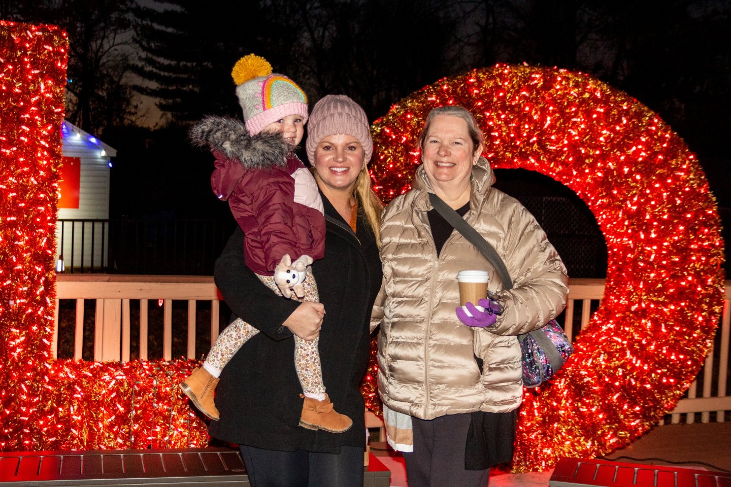 Family at Ice and Lights