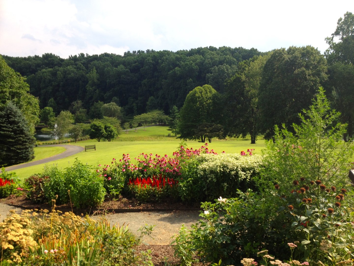 Herb garden at Meadowlark Botanical Gardens