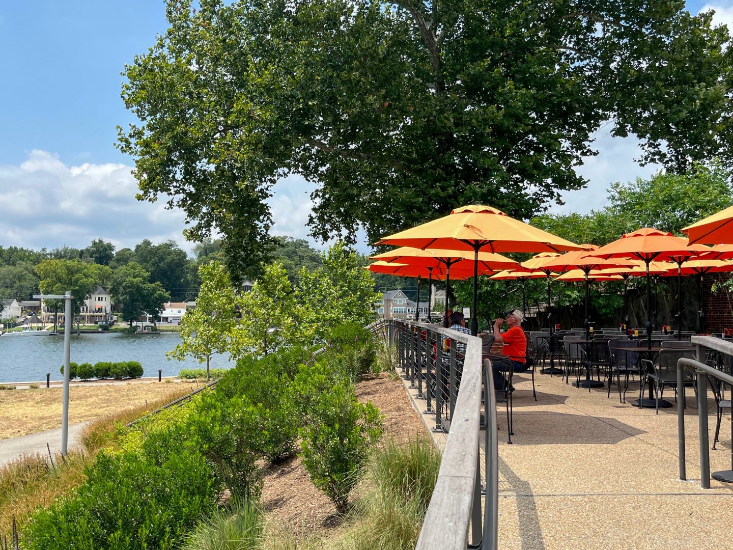 Brickmakers Cafe Outdoor Patio Overlooking River