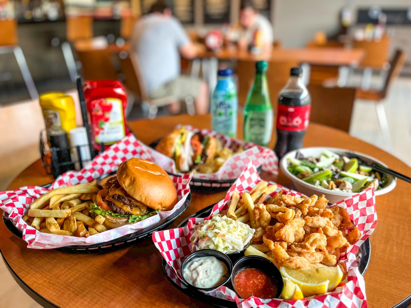 Meals inside Brickmakers Cafe