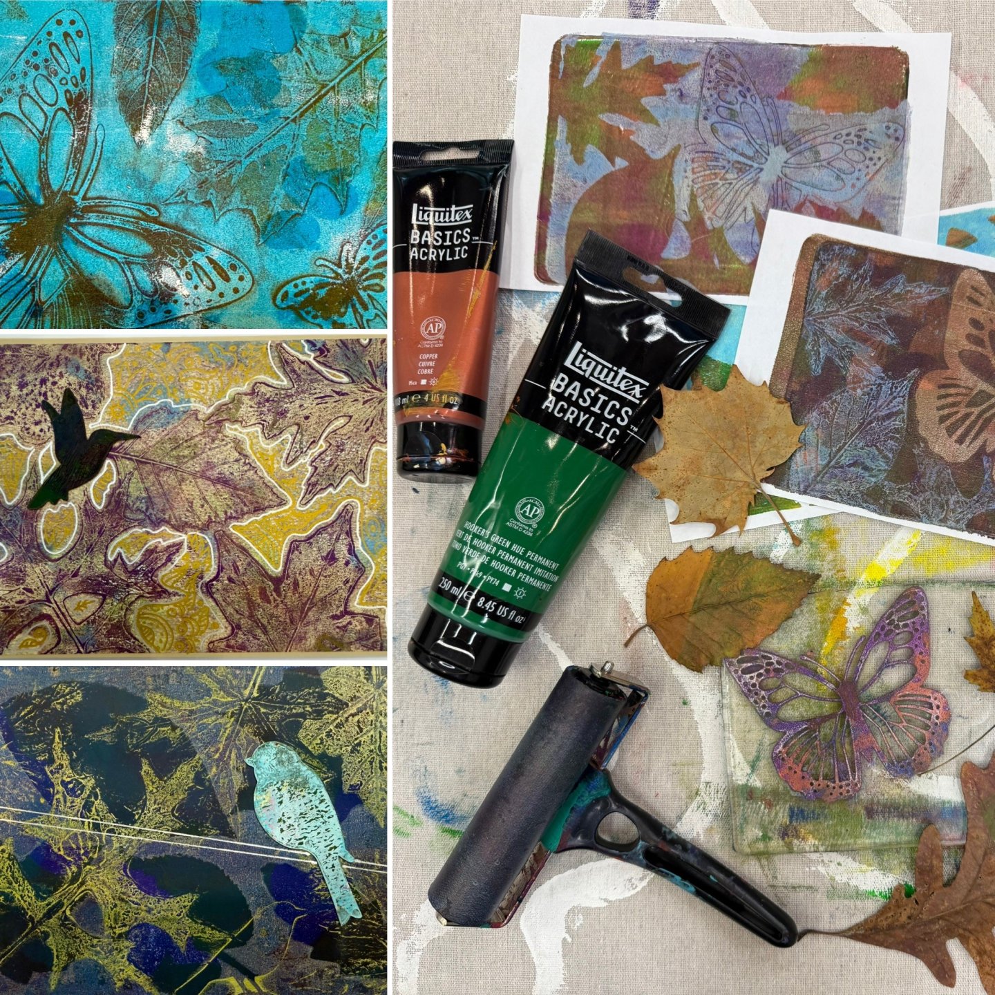 fall leaf print making