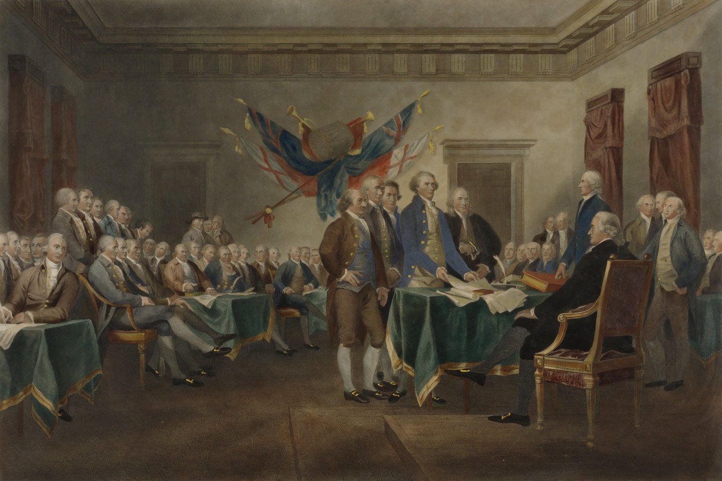 "The Declaration of Independence" by John Trumbull, 1819.