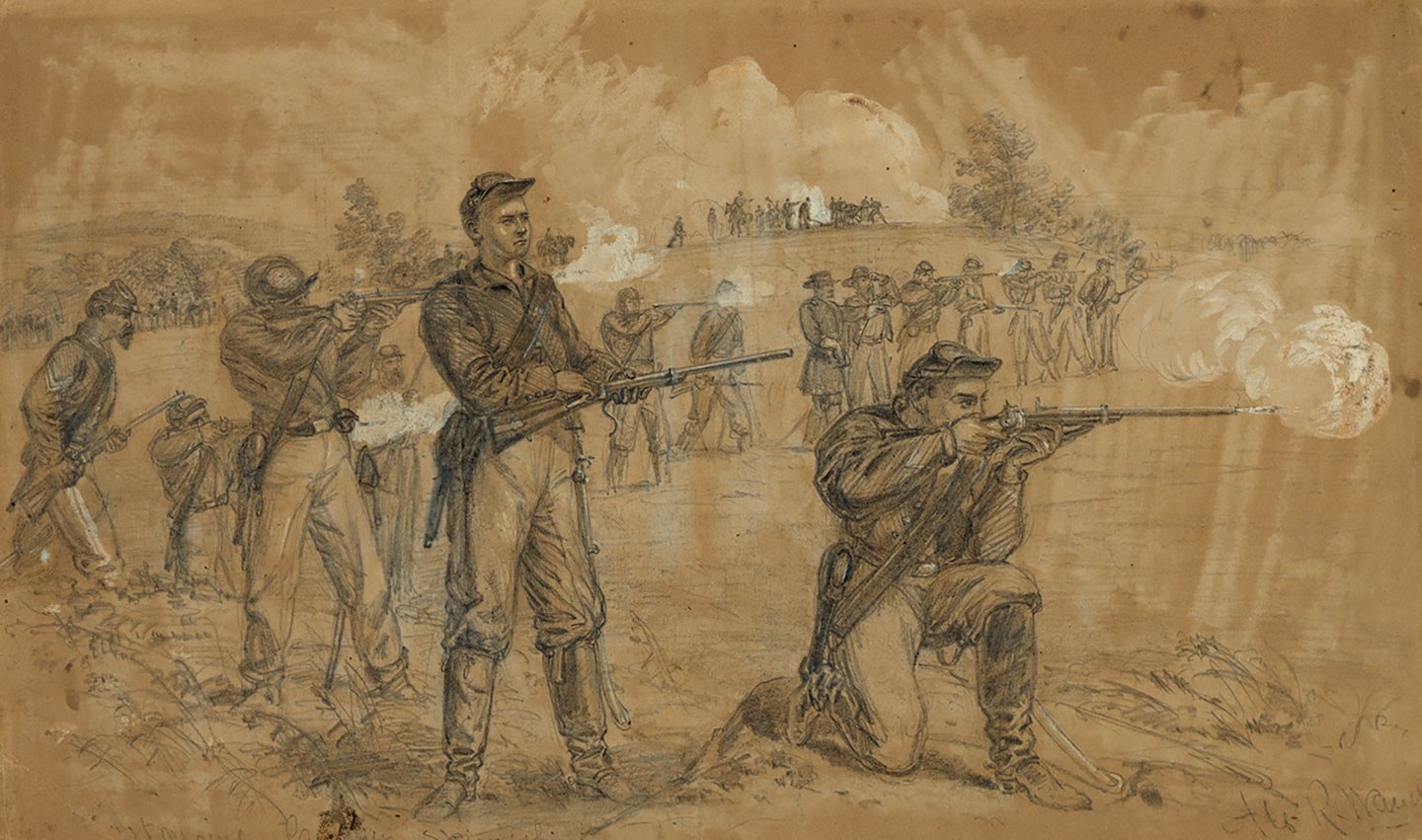 Dismounted Cavalry at Mt. Defiance