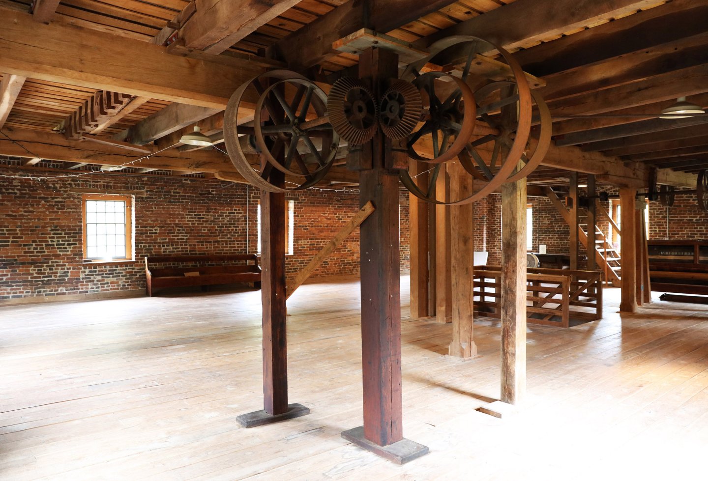 interior of aldie mill