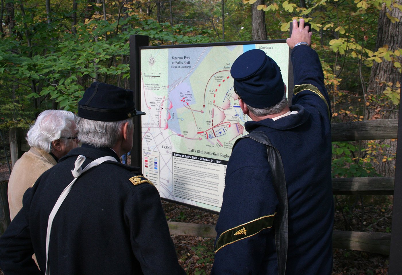 Balls Bluff Battlefield Regional Park, soldiers
