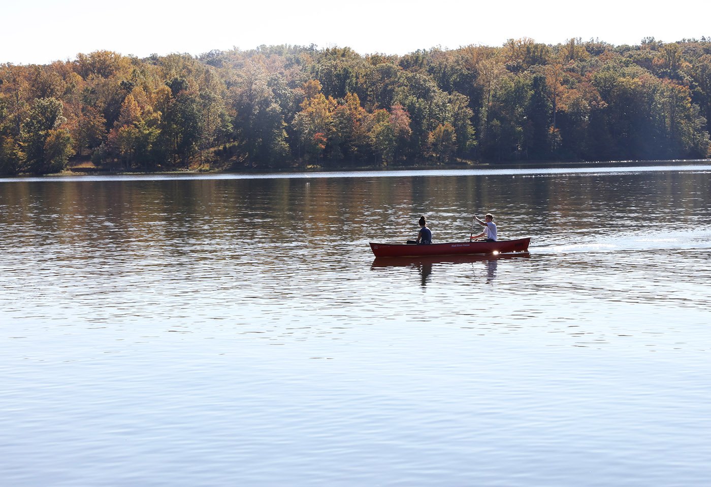 boat on water at fountainhead