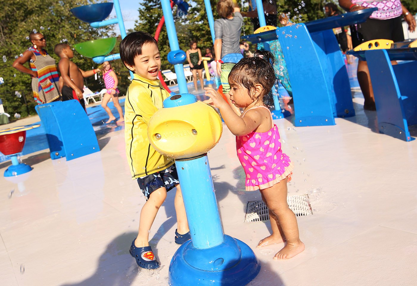 water feature at great waves