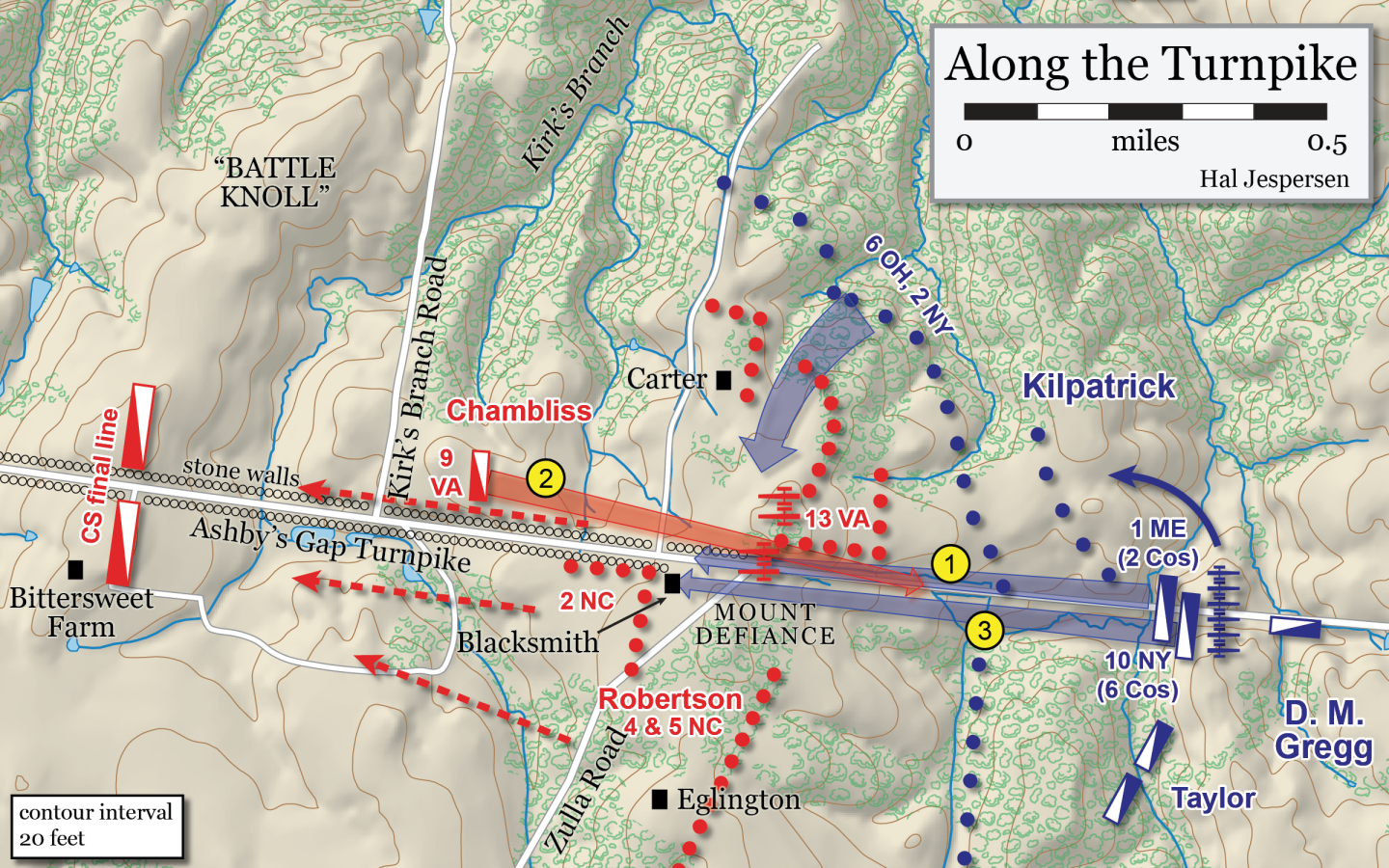 Map - Along the Turnpike