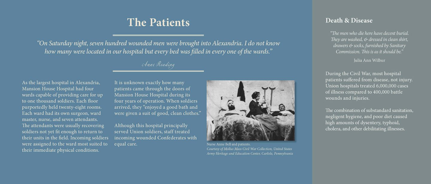 Mercy Street Exhibit - the Patients Ward Room