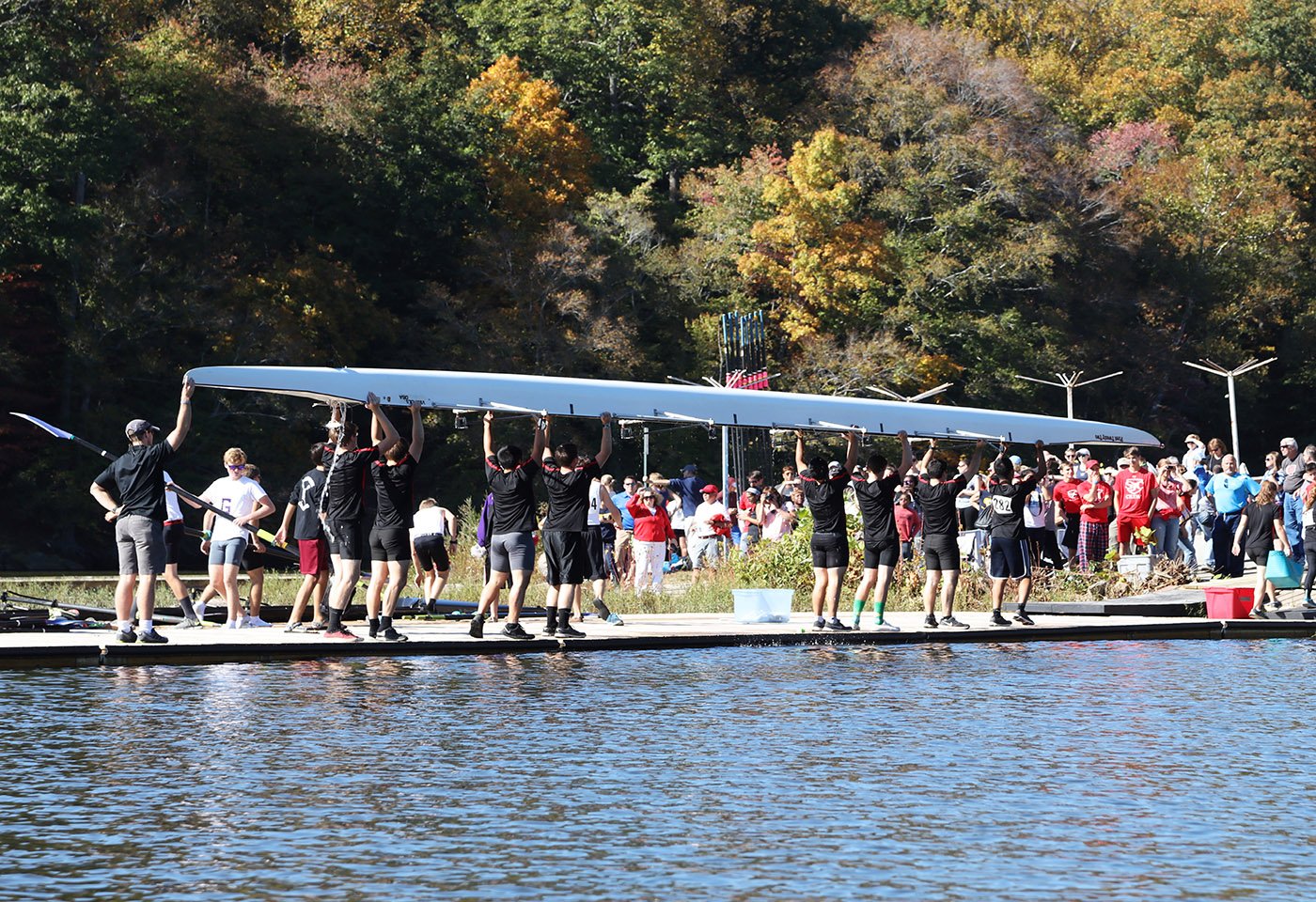 rowers at a regatta