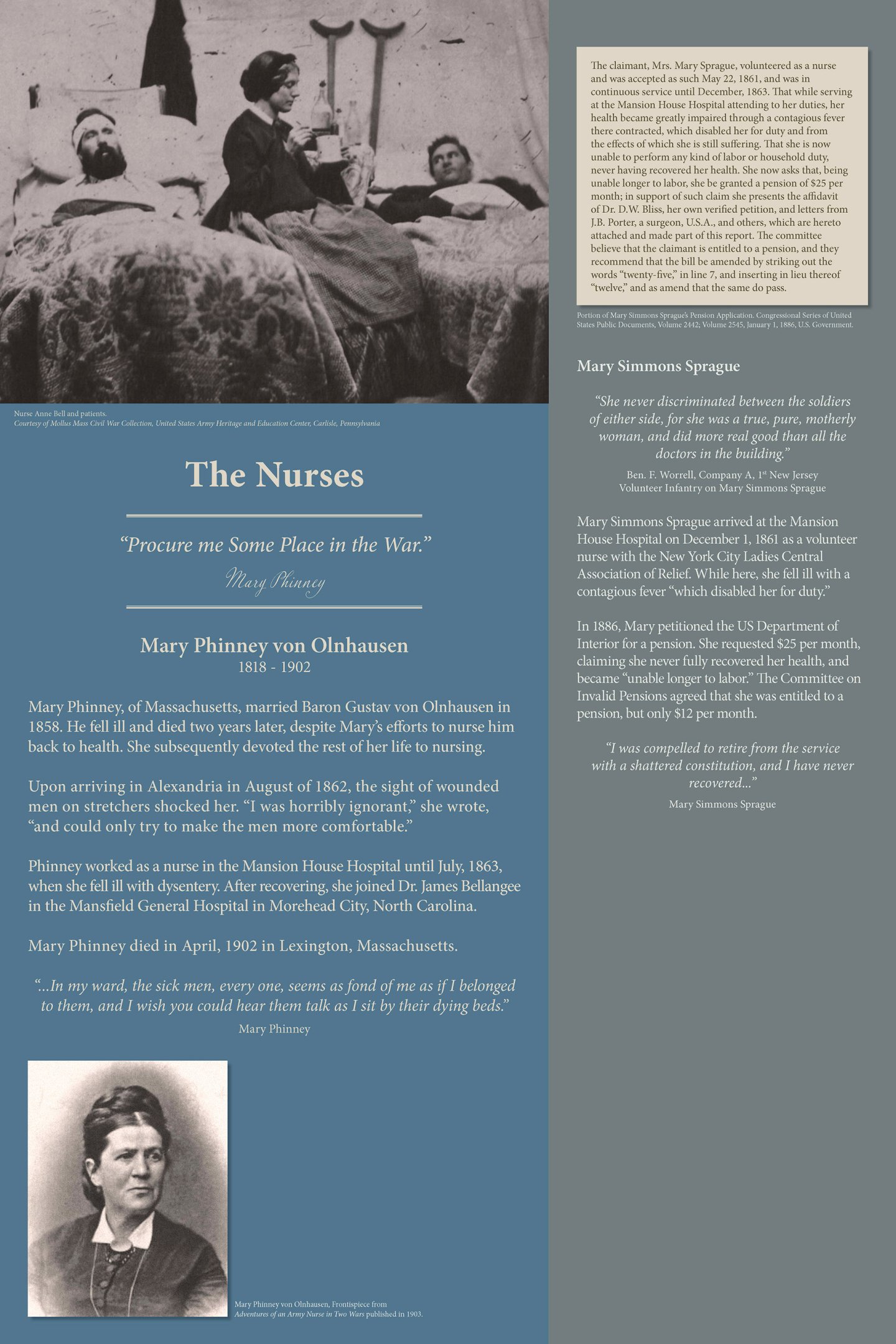 Mercy Street Exhibit - the Nurses 2